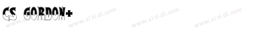 CS GORDON字体转换